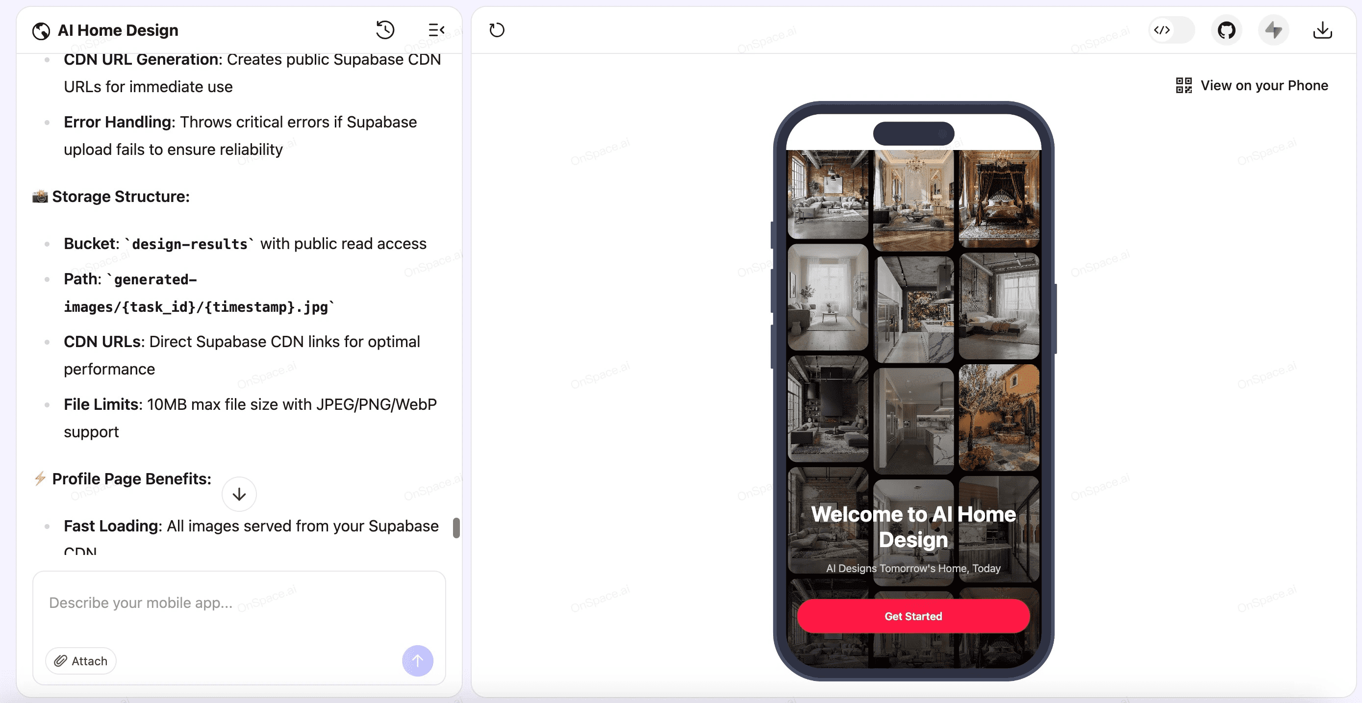 AI Home Design Website Preview
